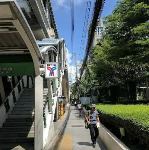 High-class 2bed Skyview Just 1-step From Bts Onnut Apartment *
