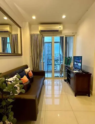 High-class 2bed Skyview Just 1-step From Bts Onnut Bangkok